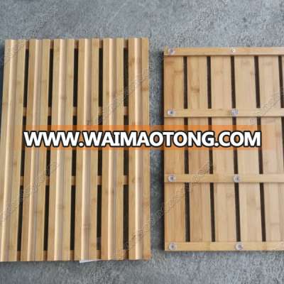 Professional factory offer natural environment and nice  bamboo bathroom floor mat