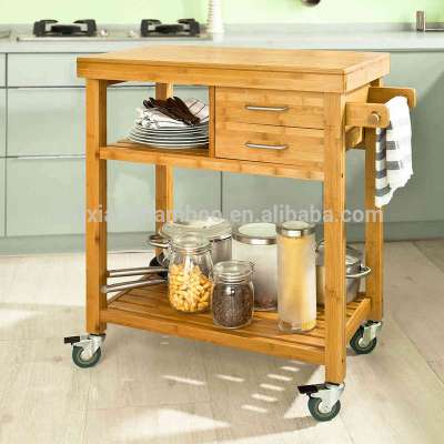 kitchen trolley bamboo